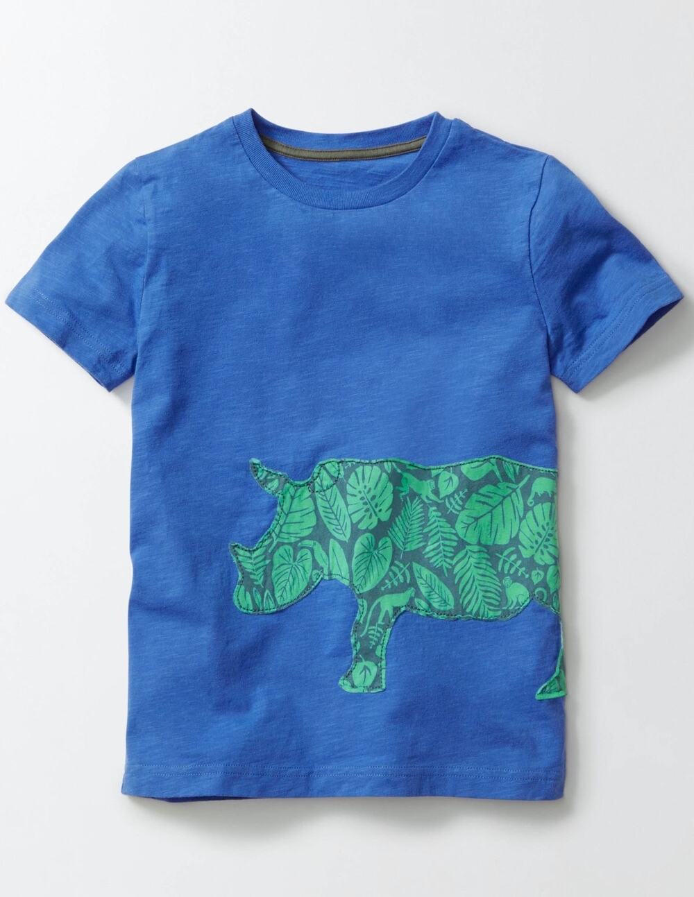Charming Mini Boden Blue Rhino T-Shirt - boys 5-6 Yrs
